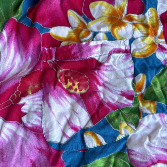 Polo Ralph Lauren Men’s‎ M Floral Hawaiian Shirt Short Sleeve Viscose Button VTG - Picture 5 of 12